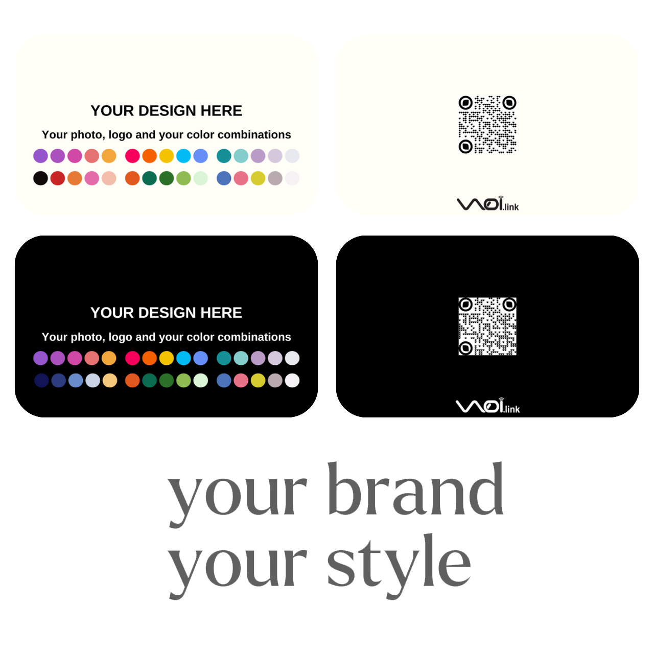 Customize Your NFC Business Card – Your Logo, Colors, and Style to Match Your Brand!