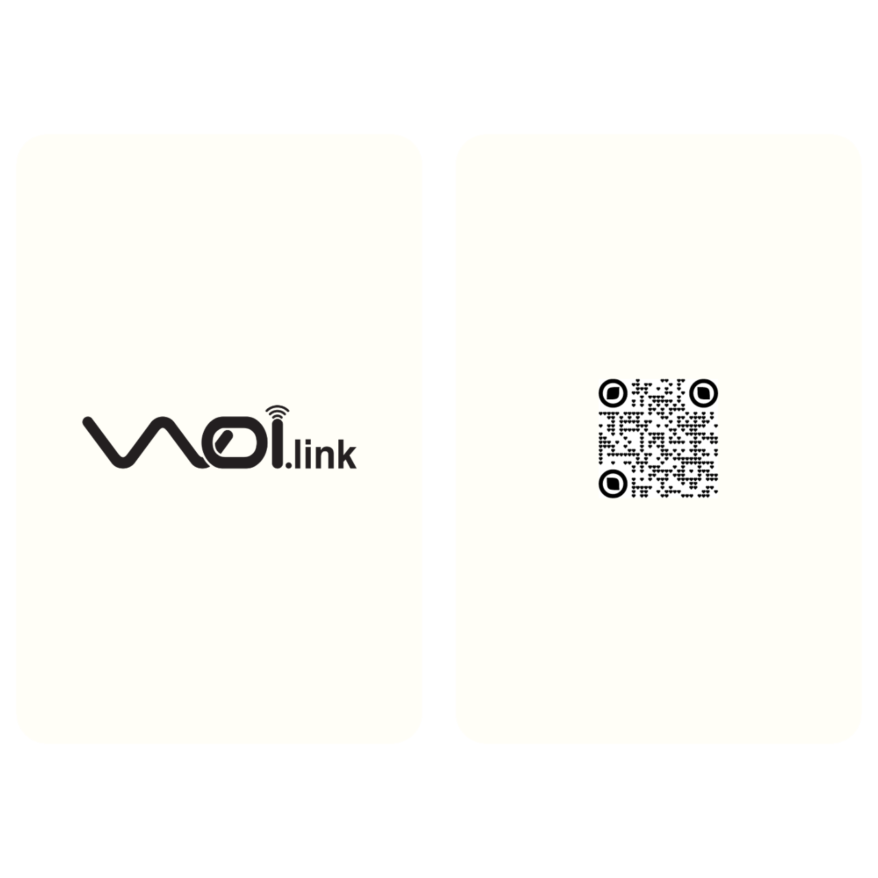 The Classy Woilink Original White Vertical NFC Cards